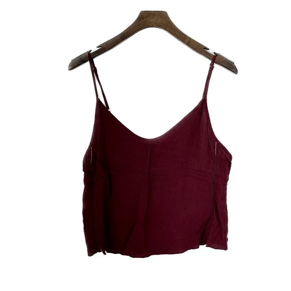 Aritzia Sunday Best Burgundy Top Size M - Picture 1 of 2